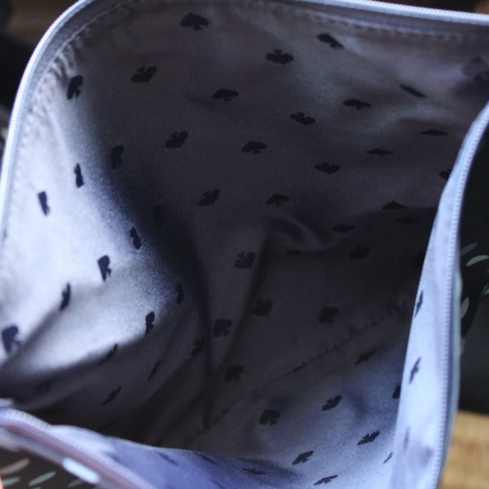 Kate Spade Mel Tote in Navy Blue with polka dots - Picture 3 of 7